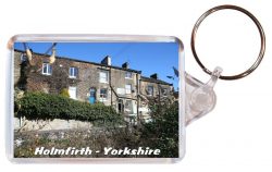 Holmfirth - Yorkshire- Double Sided Large Keyring Key Fob Chain Ring Gift Present Souvenir AD1