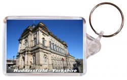 Huddersfield - Yorkshire- Double Sided Large Keyring Key Fob Chain Ring Gift Present Souvenir AD3