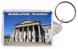 Huddersfield - Yorkshire- Double Sided Large Keyring Key Fob Chain Ring Gift Present Souvenir AD4