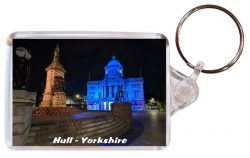 Hull - Yorkshire- Double Sided Large Keyring Key Fob Chain Ring Gift Present Souvenir AD5