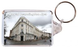 Leamington Spa - Warwickshire - Double Sided Large Keyring Key Fob Chain Ring Gift Present Souvenir AD1