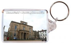 Mansfield - Nottinghamshire - Double Sided Large Keyring Key Fob Chain Ring Gift Present Souvenir AD2