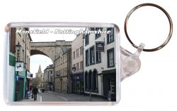 Mansfield - Nottinghamshire - Double Sided Large Keyring Key Fob Chain Ring Gift Present Souvenir AD3