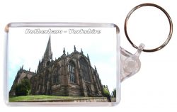 Rotherham - Yorkshire - Double Sided Large Keyring Key Fob Chain Ring Gift Present Souvenir AD2