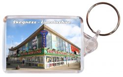 Skegness - Lincolnshire - Double Sided Large Keyring Key Fob Chain Ring Gift Present Souvenir AD11