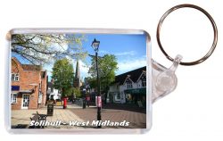 Solihull - West Midlands - Double Sided Large Keyring Key Fob Chain Ring Gift Present Souvenir AD1
