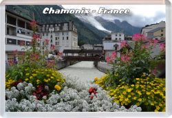 Chamonix - France - Jumbo Fridge Magnet 21F2