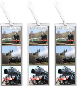 3 x Flying Scotsman Steam Train Engine - Bookmark
