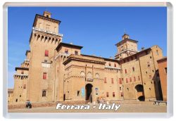 Ferrara - Italy - Jumbo Fridge Magnet 21T2