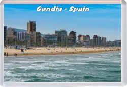 Gandia - Spain - Jumbo Fridge Magnet 21S1