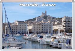 Marseille - France - Jumbo Fridge Magnet 21F8