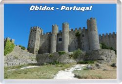 Obidos - Portugal - Jumbo Fridge Magnet 21A2