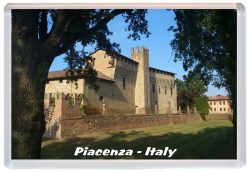 Piacenza - Italy - Jumbo Fridge Magnet 21T1