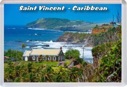 Saint Vincent - Caribbean - Jumbo Fridge Magnet 21C1