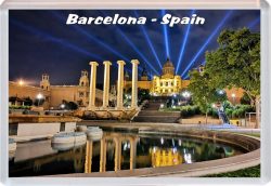 Barcelona - Spain - Jumbo Fridge Magnet 21S14