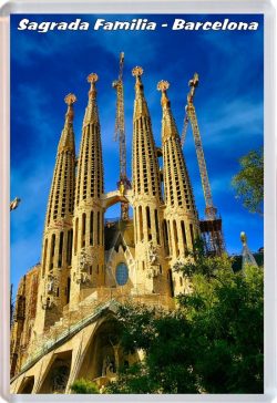 Sagrada Familia - Barcelona - Spain - Jumbo Fridge Magnet 21S13 Gaudi Church
