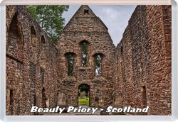 Beauly Priory - Scotland - Jumbo Fridge Magnet 21S1