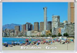 Benidorm - Spain - Jumbo Fridge Magnet 21S19