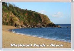 Blackpool Sands - Devon - Jumbo Fridge Magnet 21M1