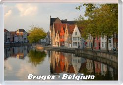 Bruges - Belgium - Jumbo Fridge Magnet 21B9