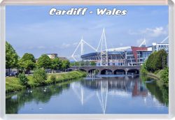 Cardiff - Wales - Jumbo Fridge Magnet 21W7