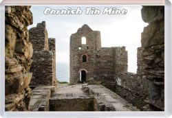 Cornish Tin Mine - Jumbo Fridge Magnet 21M1