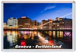 Geneva - Switzerland - Jumbo Fridge Magnet 21S7
