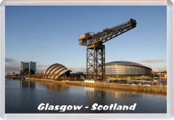 Glasgow - Scotland - Jumbo Fridge Magnet 21S6