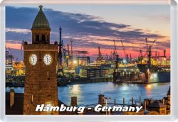 Hamburg - Germany - Jumbo Fridge Magnet/Magnets 21G6
