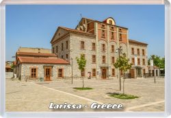 Larissa - Greece - Jumbo Fridge Magnet 21C2