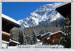 Leysin - Switzerland - Jumbo Fridge Magnet 21S1