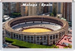 Malaga - Spain - Jumbo Fridge Magnet 21S16
