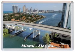 Miami - Florida - USA - Jumbo Fridge Magnet 21US5