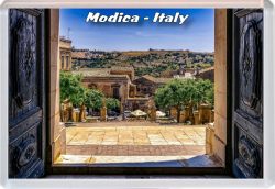 Modica - Sicily - Italy - Jumbo Fridge Magnet 21T4