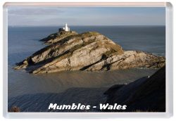 Mumbles - Wales - Jumbo Fridge Magnet 21W3