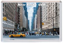New York - USA - Jumbo Fridge Magnet 21US21