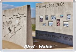 Rhyl - Wales - Jumbo Fridge Magnet 21W3