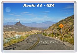 Route 66 - USA - Jumbo Fridge Magnet 21US2