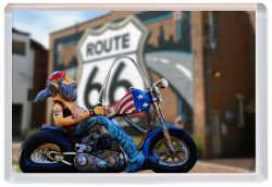 Route 66 - USA - Jumbo Fridge Magnet 21US3