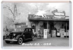 Route 66 - USA - Jumbo Fridge Magnet 21US4