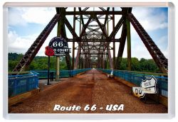 Route 66 - USA - Jumbo Fridge Magnet 21US5