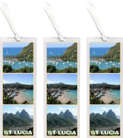3 x St Lucia - Caribbean - Bookmark
