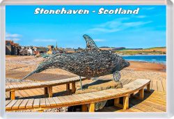 Stonehaven - Scotland - Jumbo Fridge Magnet 21M1