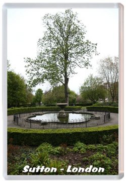 Sutton - London - Jumbo Fridge Magnet 21M1