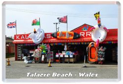 Talacre Beach - Wales - Jumbo Fridge Magnet 21W1