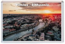 Vilnius - Lithuania - Jumbo Fridge Magnet 21L5