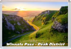 Winnats Pass - Peak District - Jumbo Fridge Magnet 21M1