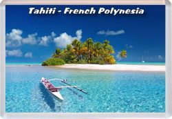 Tahiti - French Polynesia - Jumbo Fridge Magnet 22FP2