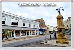 Axminster - Devon - Jumbo Fridge Magnet 21M1