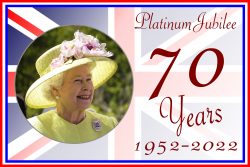 Queens/Queen Platinum Jubilee - Jumbo Fridge Magnet